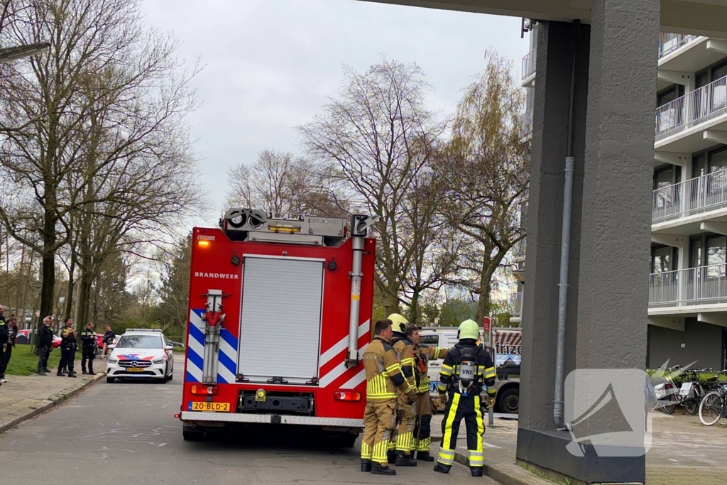 Brandweer ingezet voor barbecue op balkon
