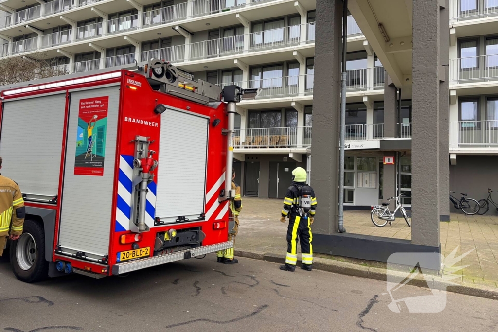 Brandweer ingezet voor barbecue op balkon