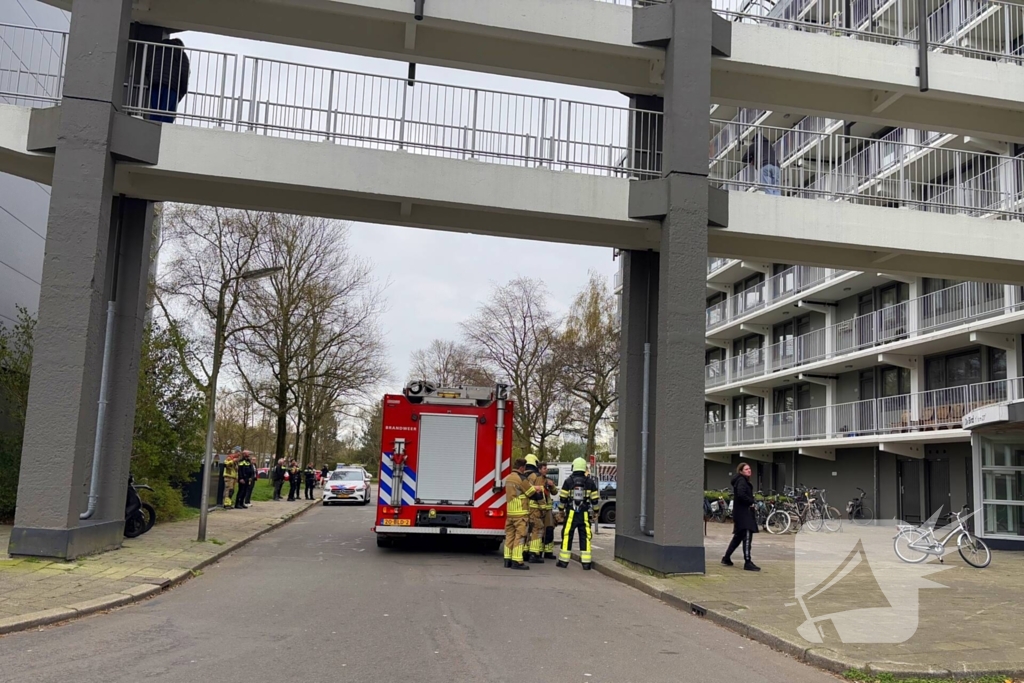 Brandweer ingezet voor barbecue op balkon