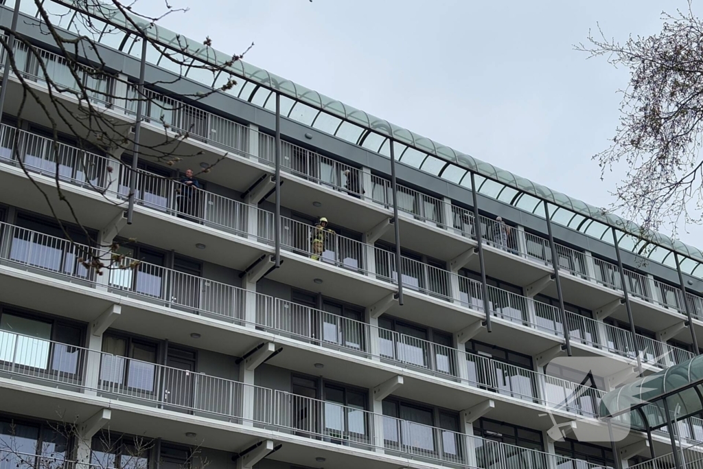 Brandweer ingezet voor barbecue op balkon