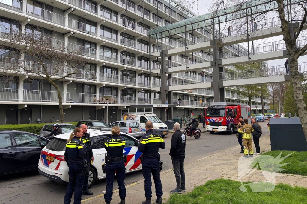 Brandweer ingezet voor barbecue op balkon