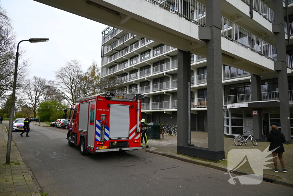 Brandweer ingezet voor barbecue op balkon