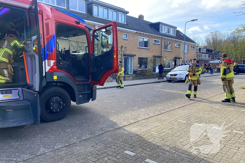 Brandweer ingezet voor gaslekkage in woning