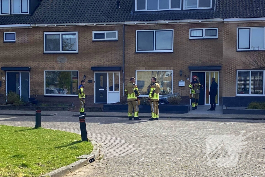 Brandweer ingezet voor gaslekkage in woning