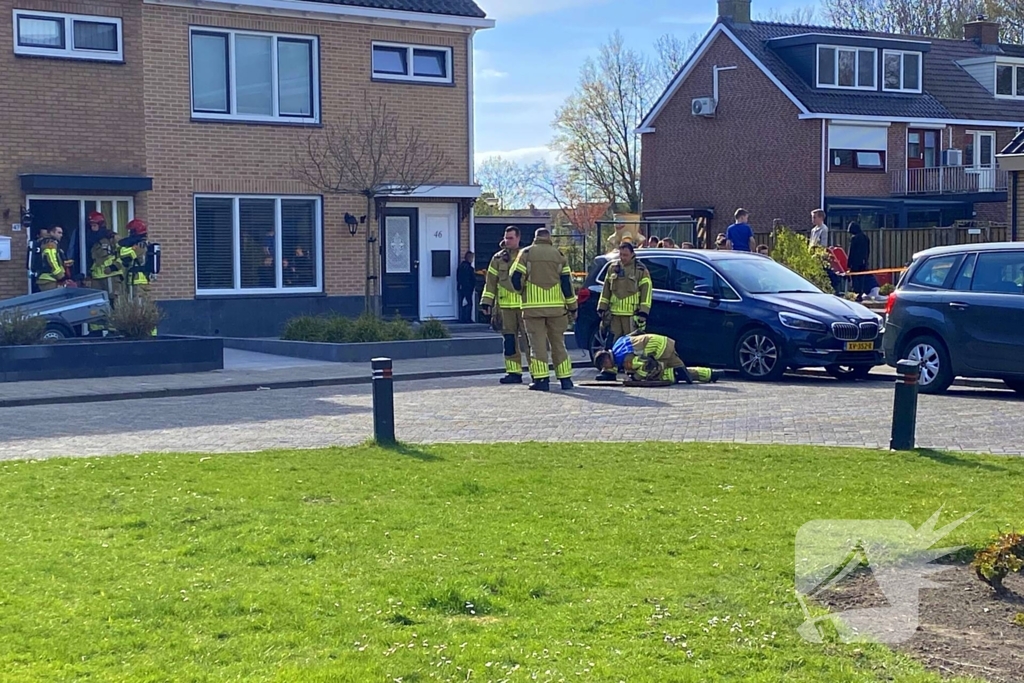 Brandweer ingezet voor gaslekkage in woning