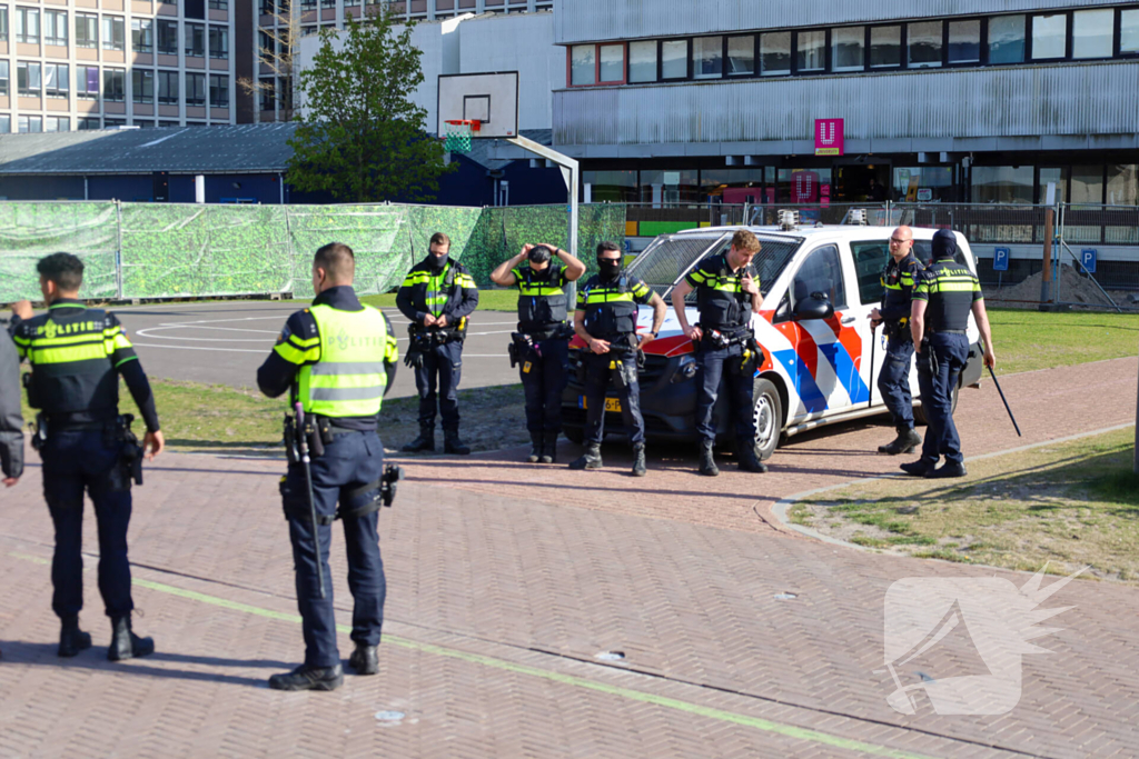 Politie ontruimd universiteit na demonstratie