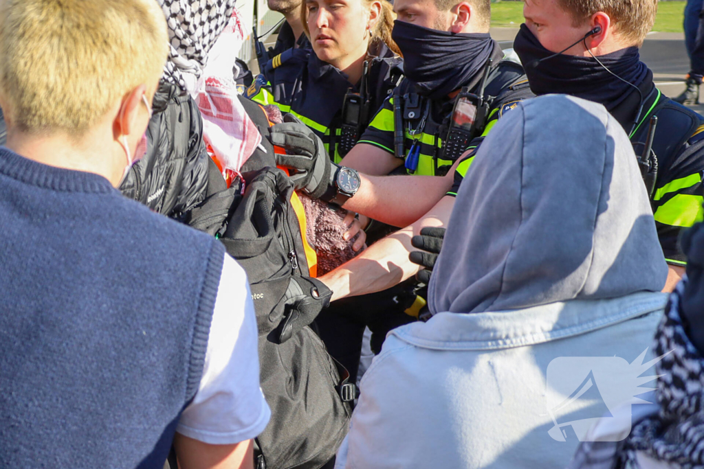 Politie ontruimd universiteit na demonstratie