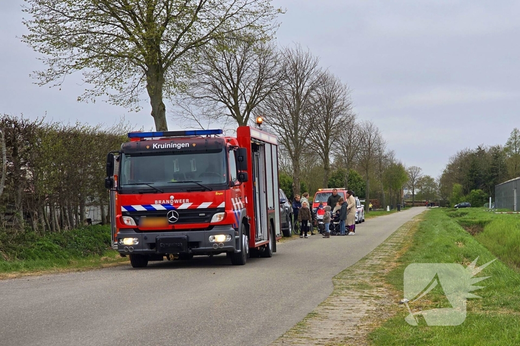 Persoon bekneld geraakt bij incident