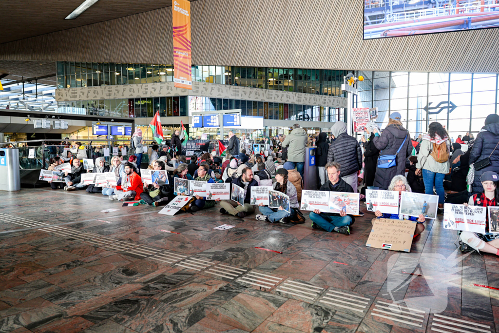 Protest tegen gebeurtenissen in Gaza