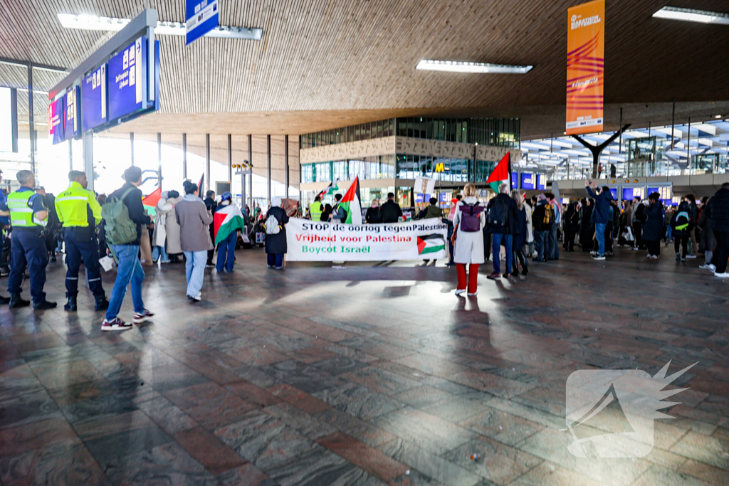 Protest tegen gebeurtenissen in Gaza