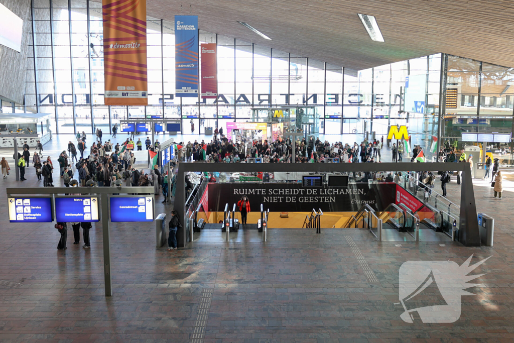 Protest tegen gebeurtenissen in Gaza