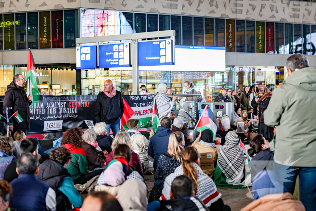 Protest tegen gebeurtenissen in Gaza