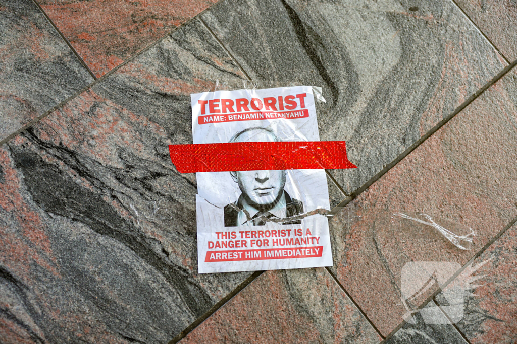 Protest tegen gebeurtenissen in Gaza