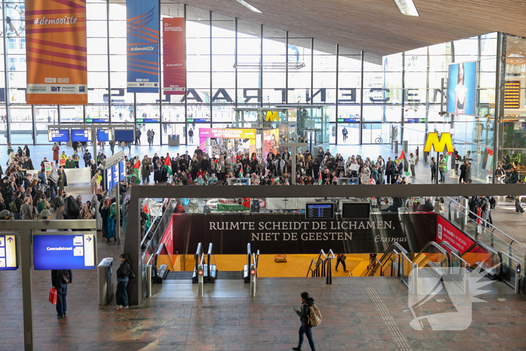Protest tegen gebeurtenissen in Gaza