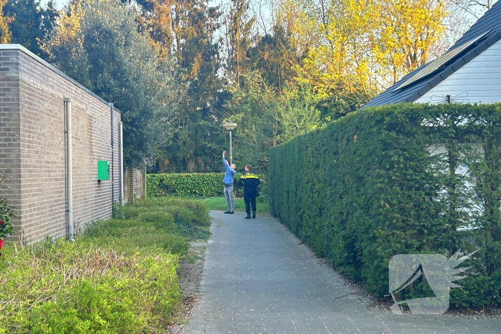 Uitslaande brand in achtertuin