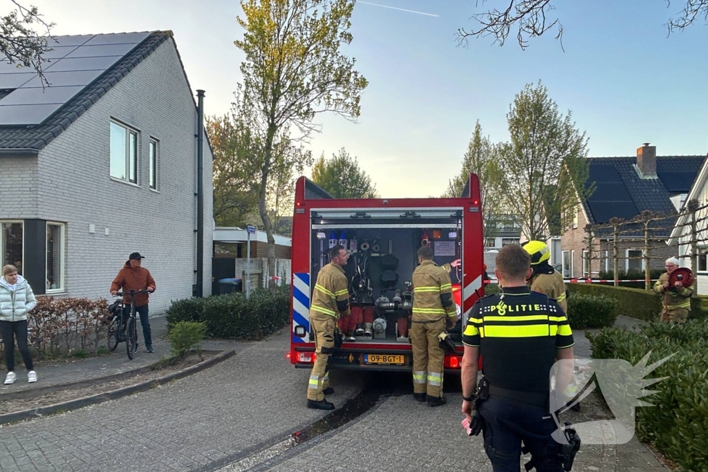Uitslaande brand in achtertuin