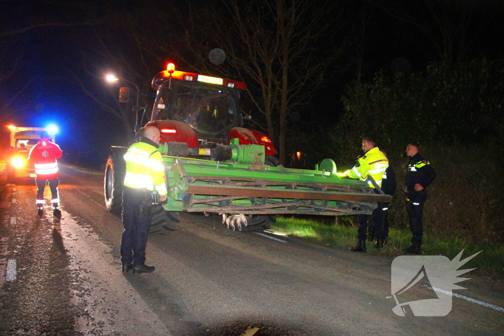 Gewonde bij ongeval tussen auto en trekker