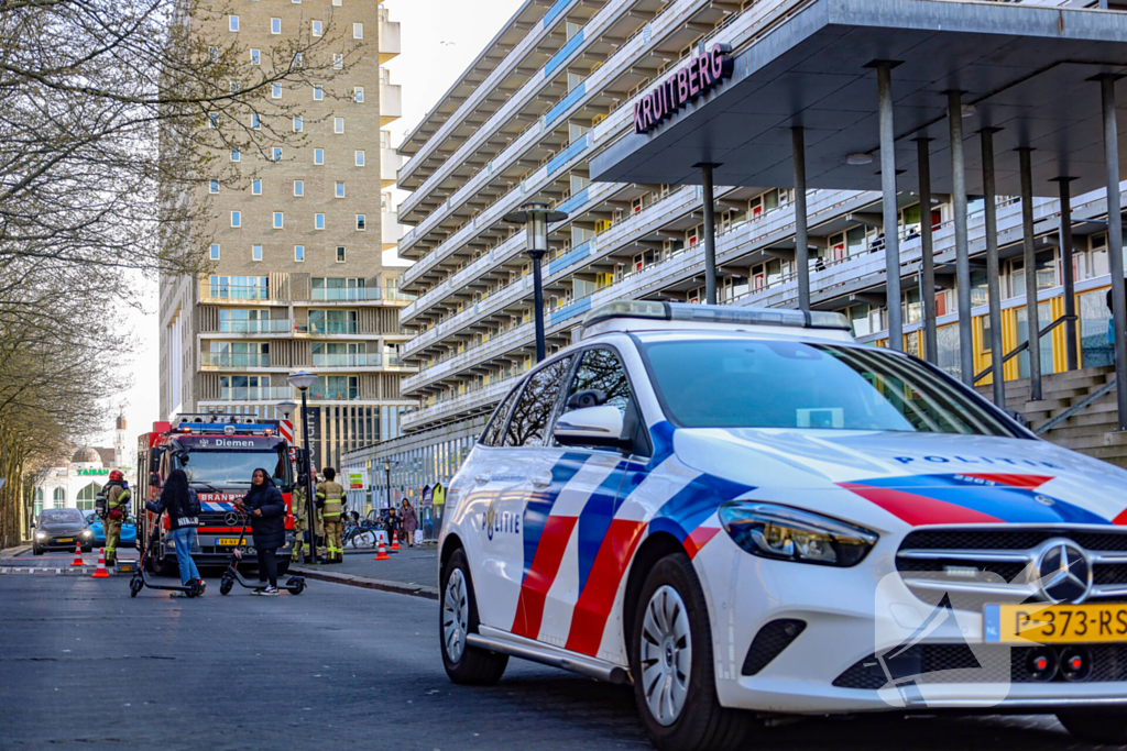 Brandweer ingezet voor brand in flatwoning