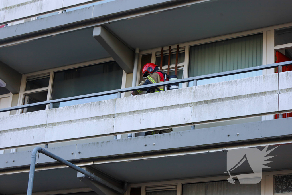 Brandweer ingezet voor brand in flatwoning