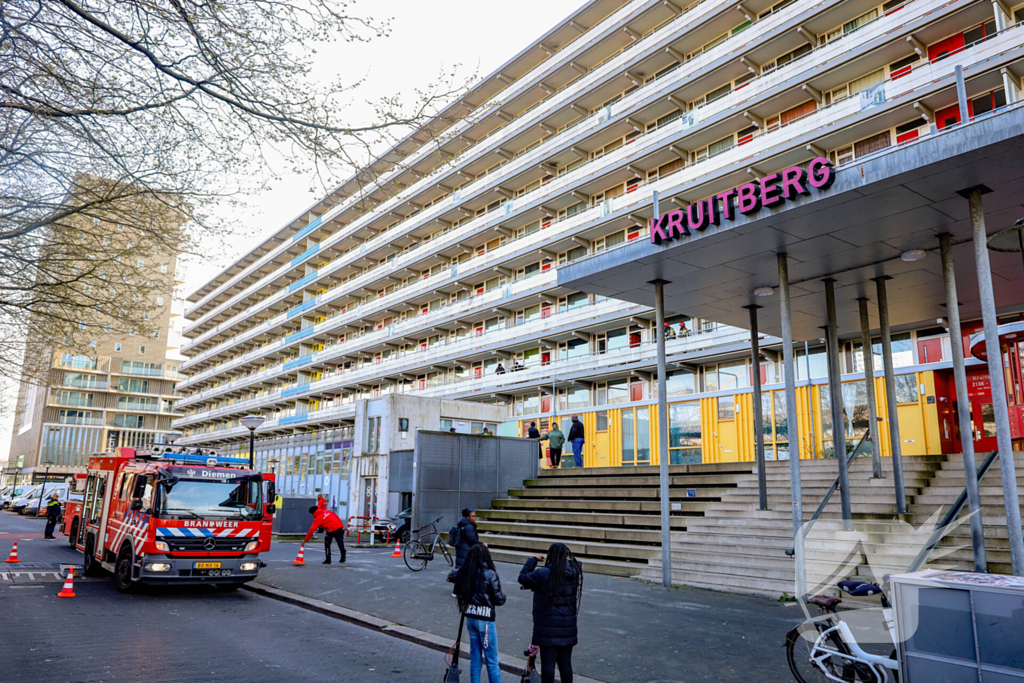 Brandweer ingezet voor brand in flatwoning