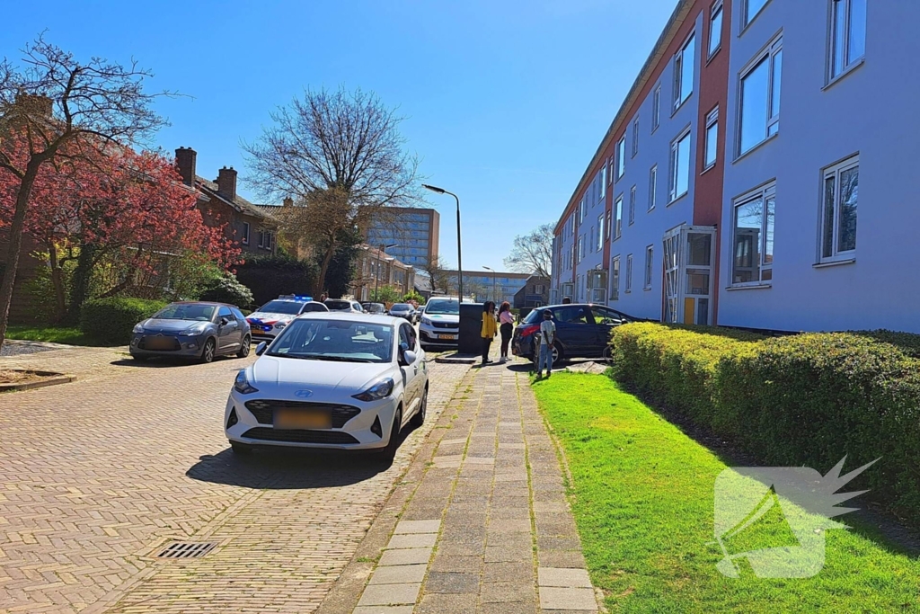 Automobilist rijdt door hek en botst tegen portiek