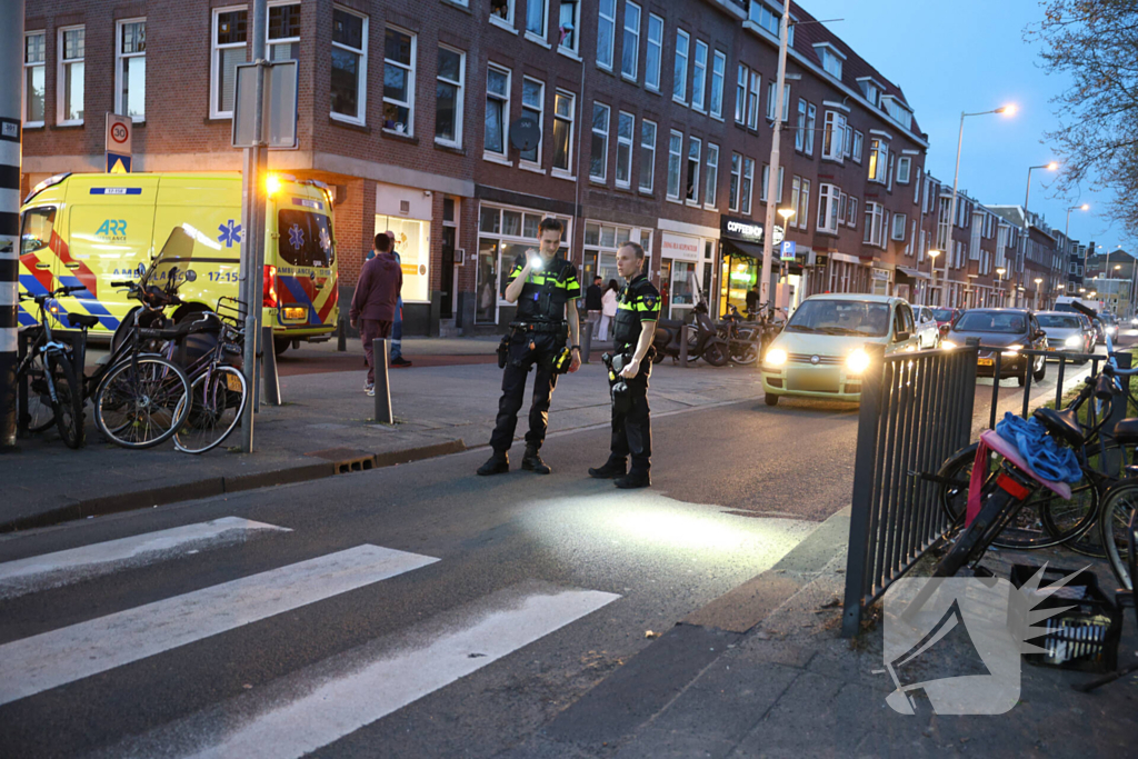 Fietser geschept bij voetgangersoversteekplaats