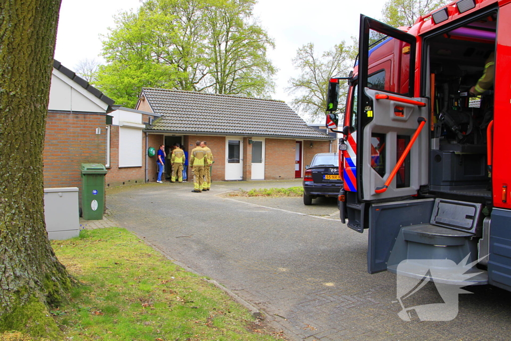 Keuken onderwater na afgebroken waterleiding