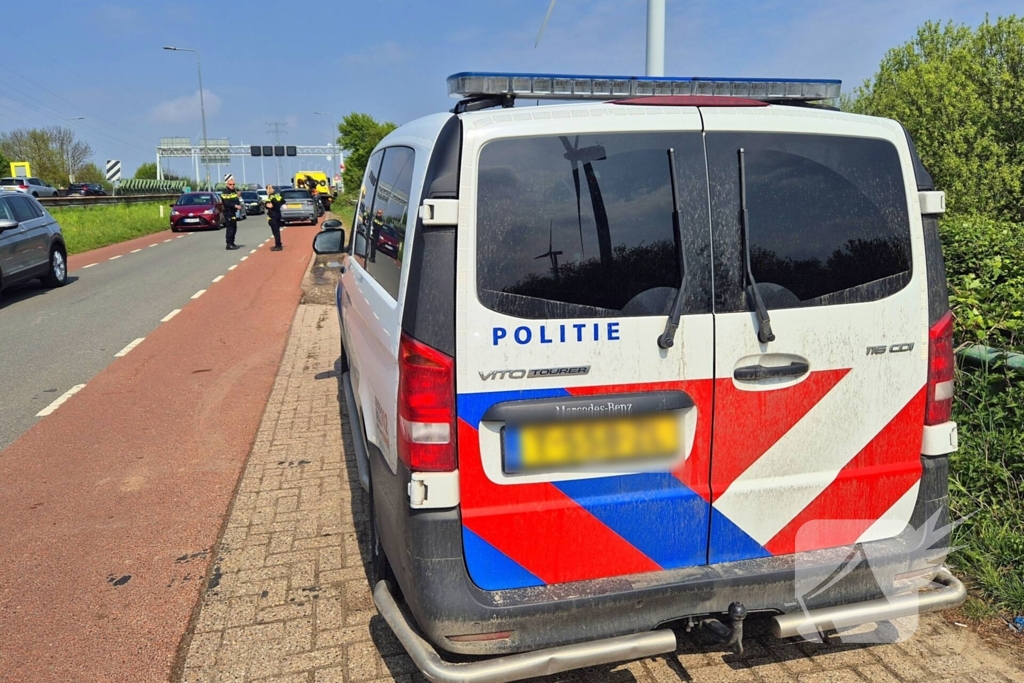 Motorrijder ten val bij ongeval