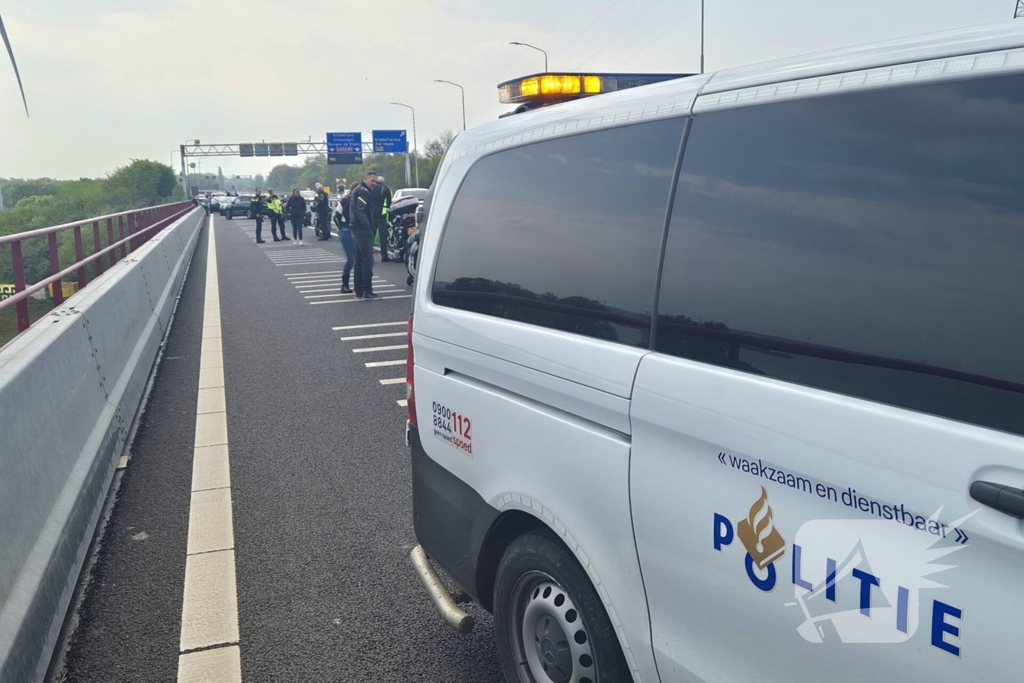 Motorrijder ten val bij ongeval