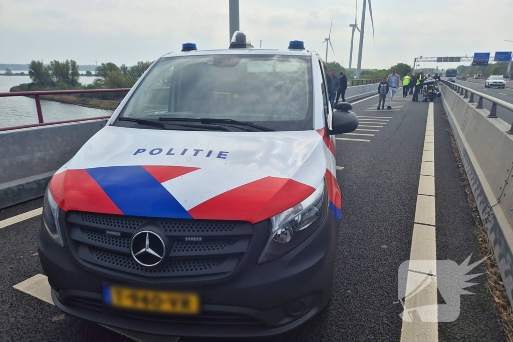 Motorrijder ten val bij ongeval