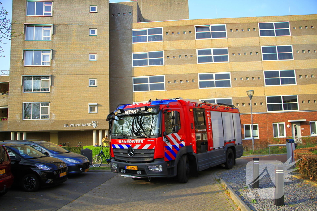 Waterleiding gesprongen in gebouw