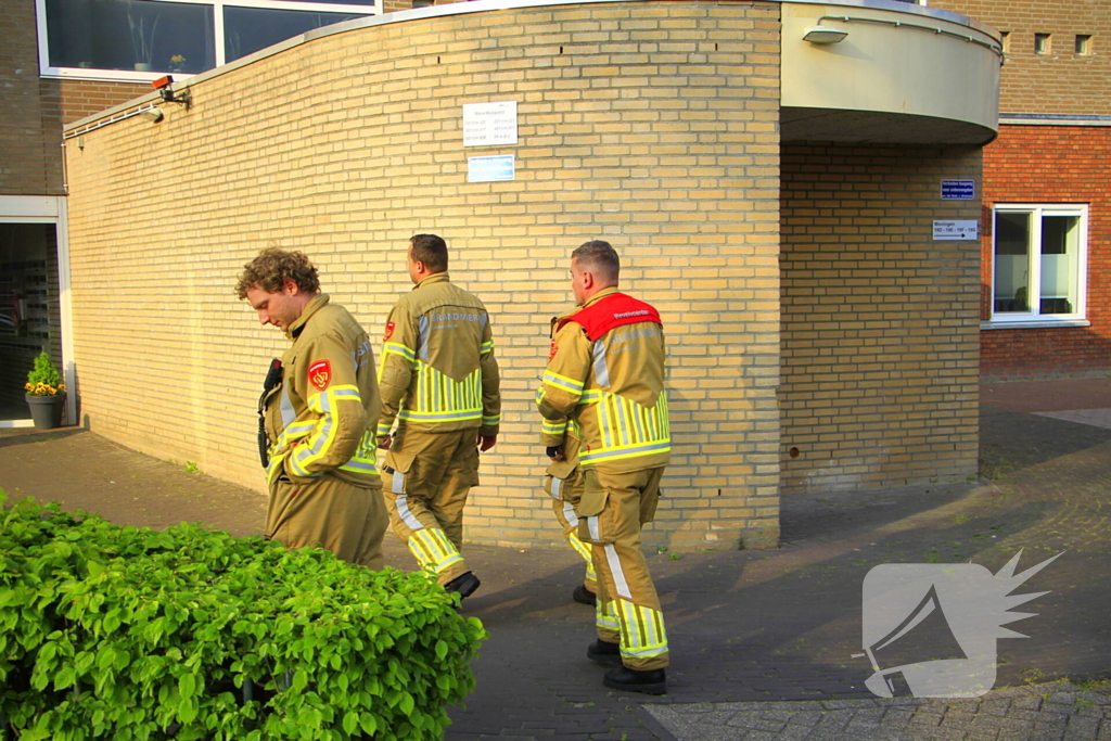 Waterleiding gesprongen in gebouw