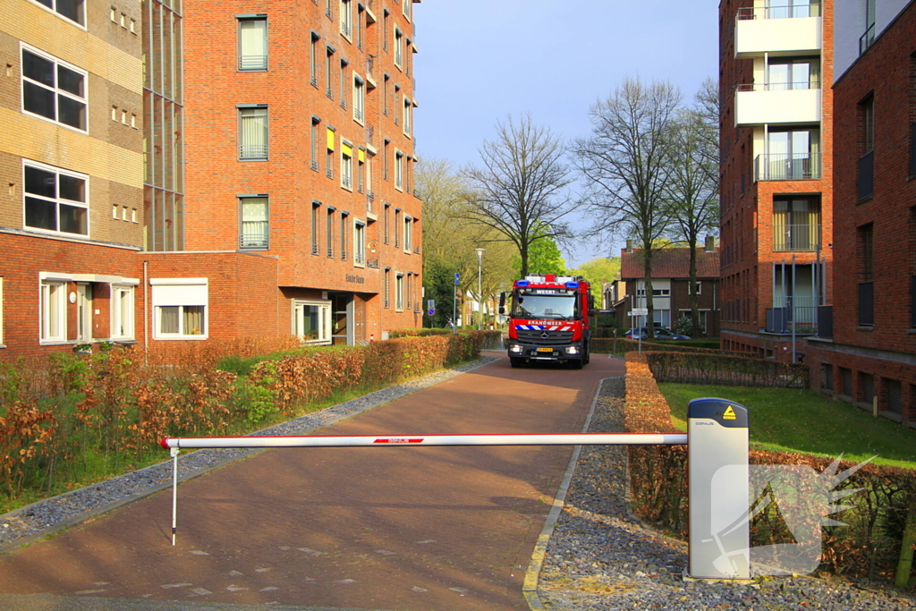 Waterleiding gesprongen in gebouw