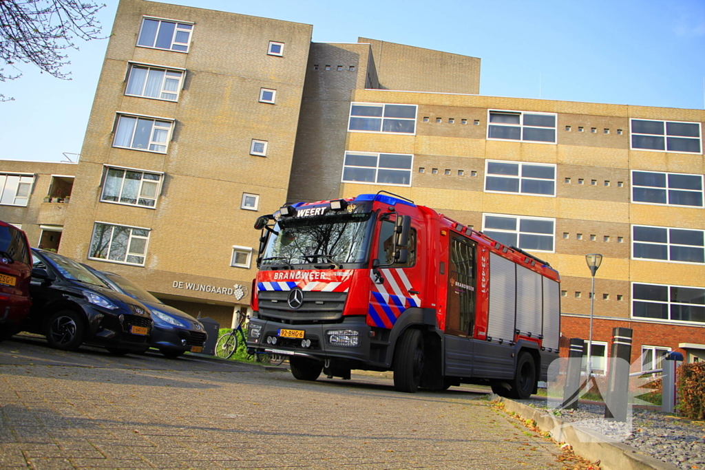 Waterleiding gesprongen in gebouw