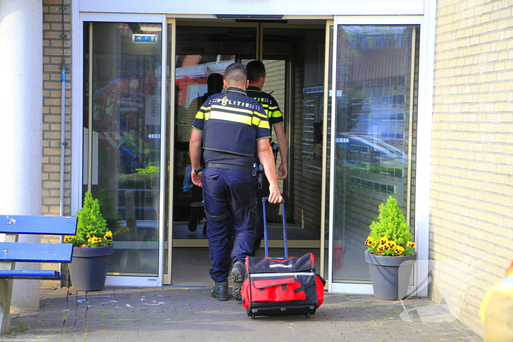 Waterleiding gesprongen in gebouw