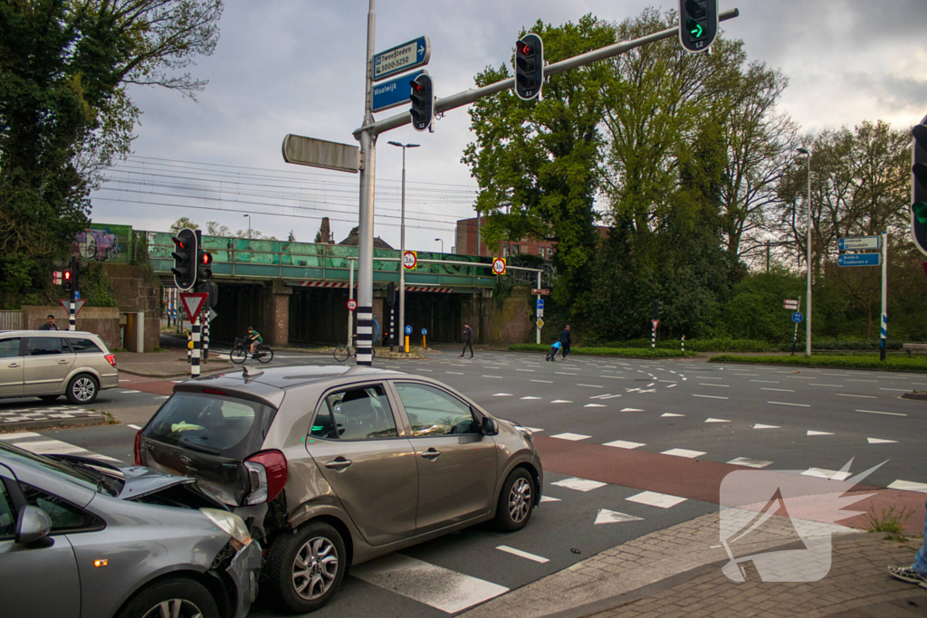 Gewonde bij kop-staart botsing
