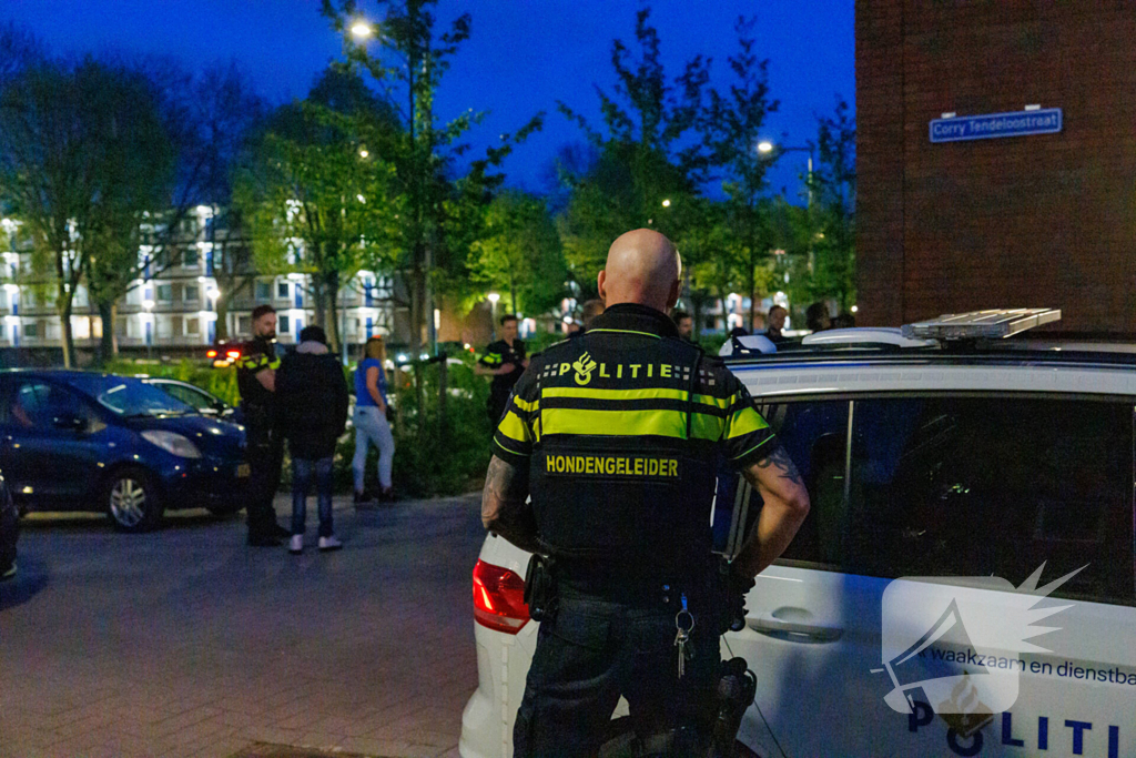 Veel politie aanwezig bij melding steekincident