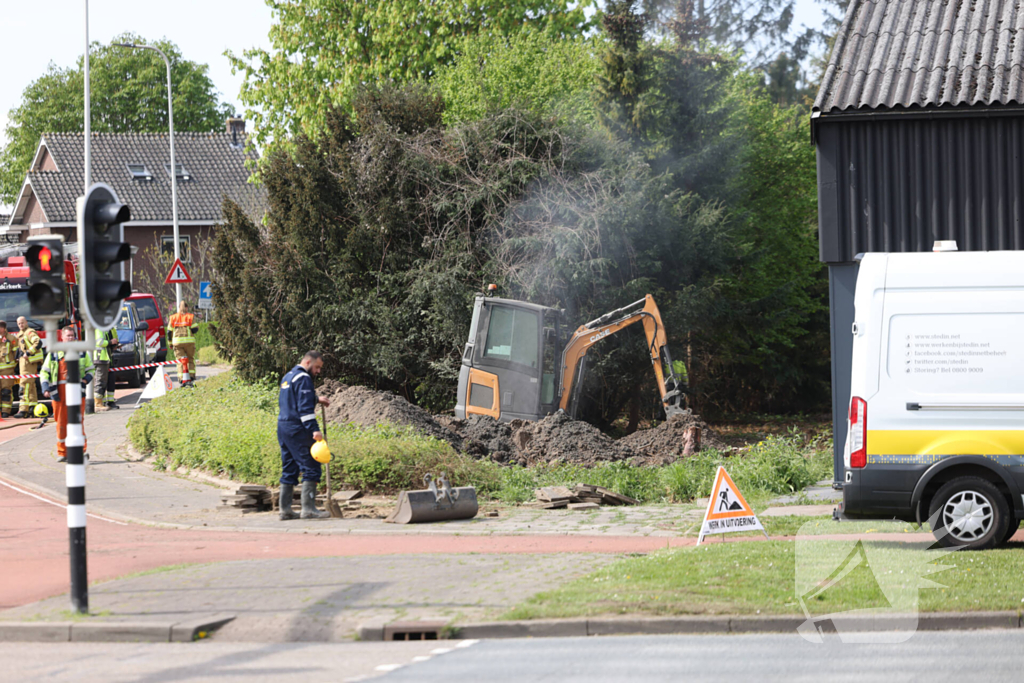 Brandweer zet gebied af vanwege gaslekkage