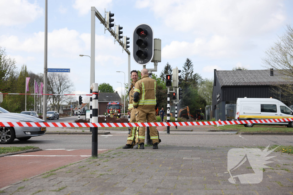 Brandweer zet gebied af vanwege gaslekkage