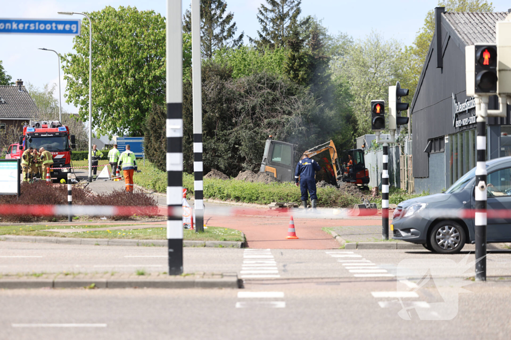 Brandweer zet gebied af vanwege gaslekkage