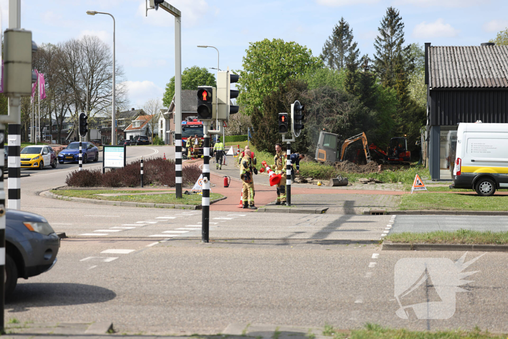 Brandweer zet gebied af vanwege gaslekkage
