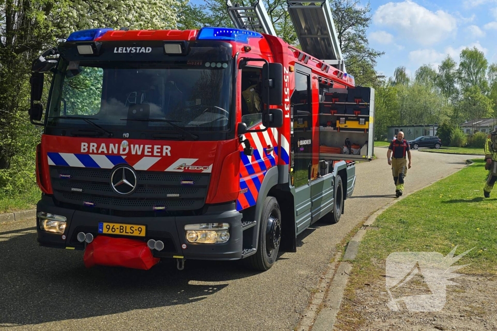 Brandweer forceert deur om pand binnen te komen