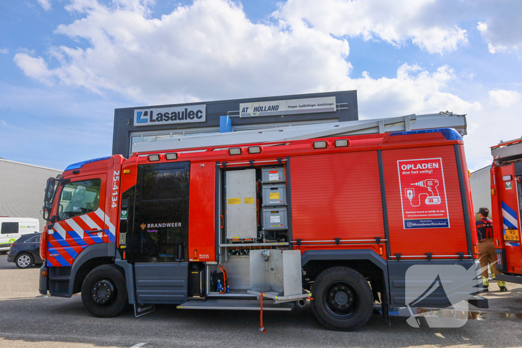 Brandweer heeft brand in bedrijfspand snel onder controle