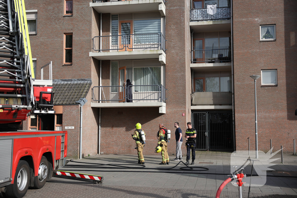Brandweer ingezet voor woningbrand