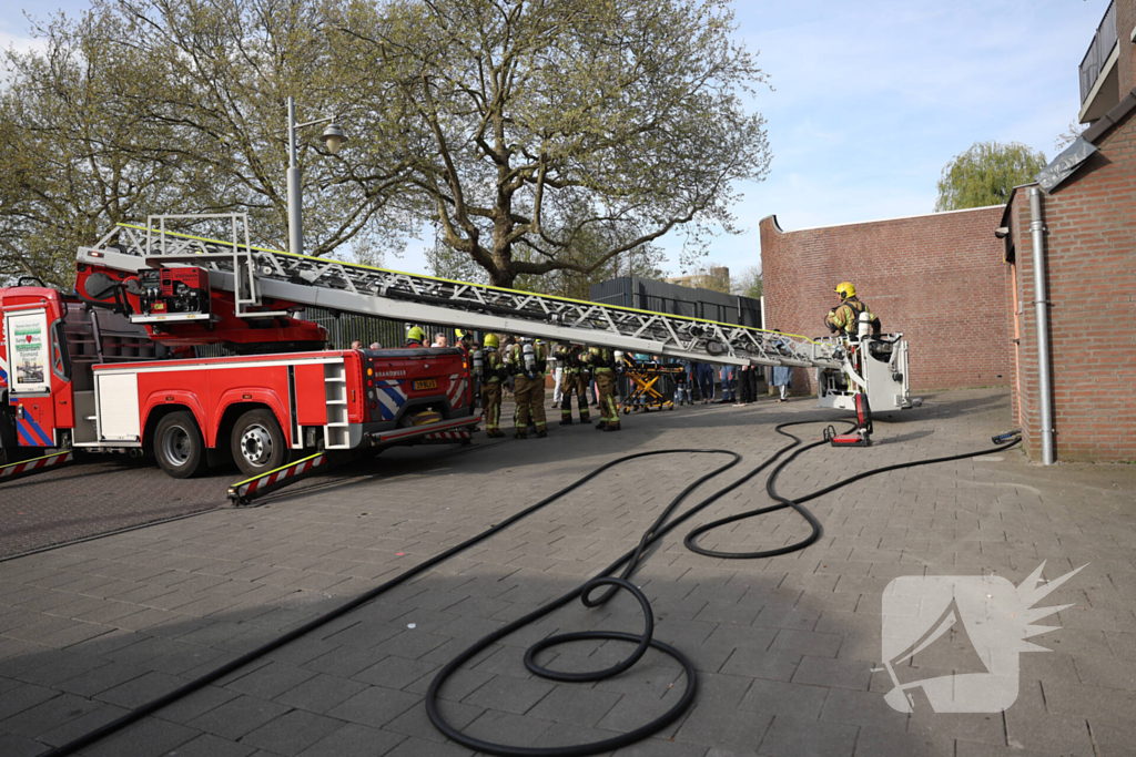 Brandweer ingezet voor woningbrand
