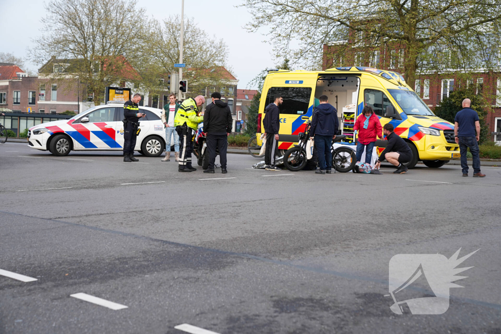 Fatbiker naar ziekenhuis na botsing