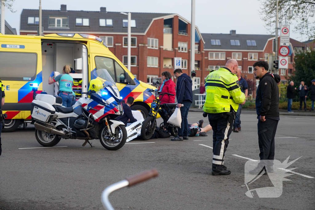 Fatbiker naar ziekenhuis na botsing
