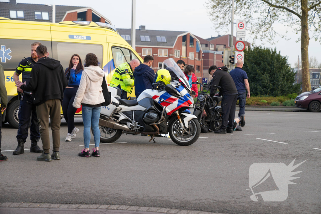 Fatbiker naar ziekenhuis na botsing