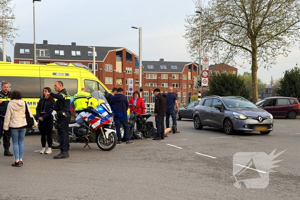 Fatbiker naar ziekenhuis na botsing