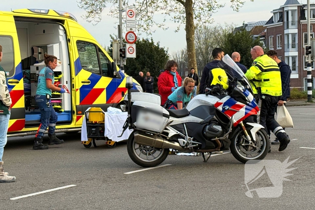 Fatbiker naar ziekenhuis na botsing